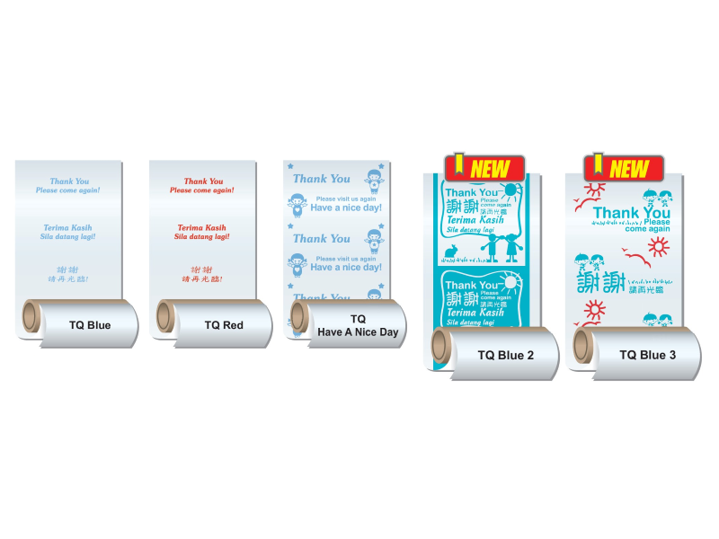 Pre-Printed Standard Thank You Peper Roll